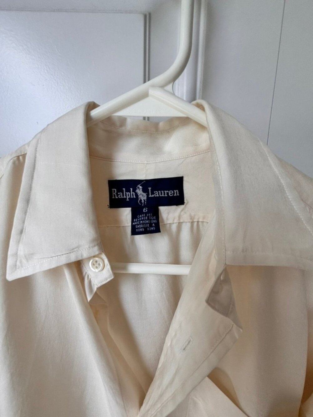 Ralph Lauren silk cuff link sleeve classic blouse - Picture 11 of 11